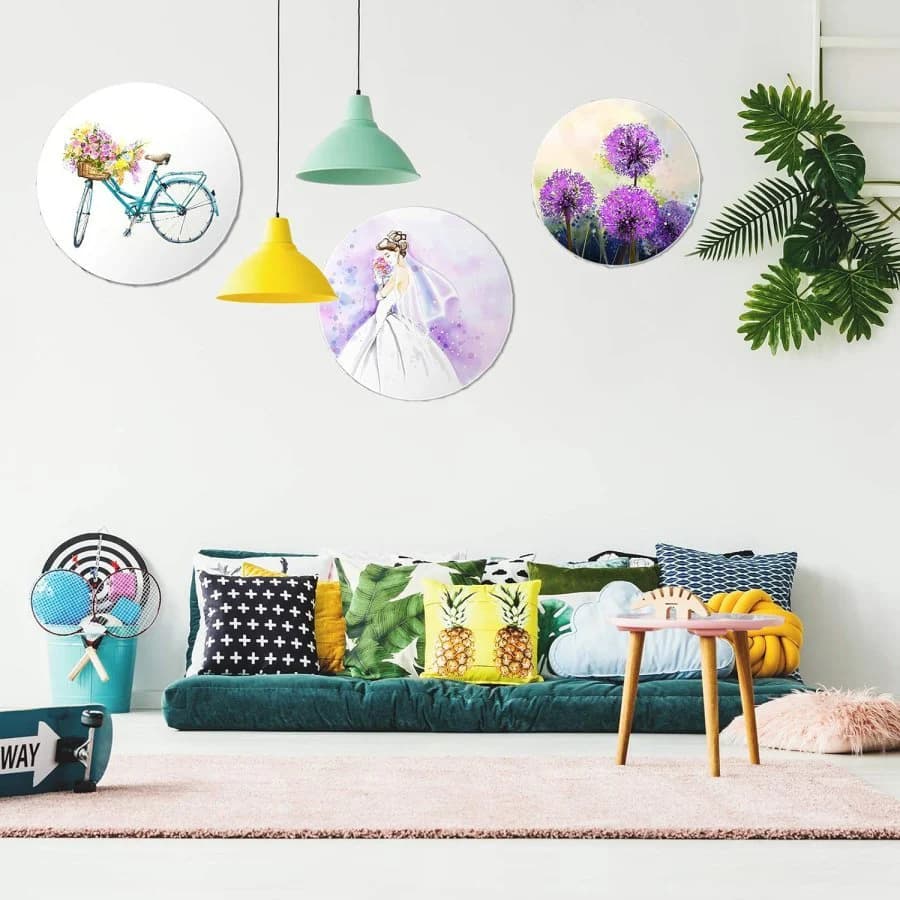 لوح كانفس دائري 20 سم   Circular Artist Canvas 20cm
