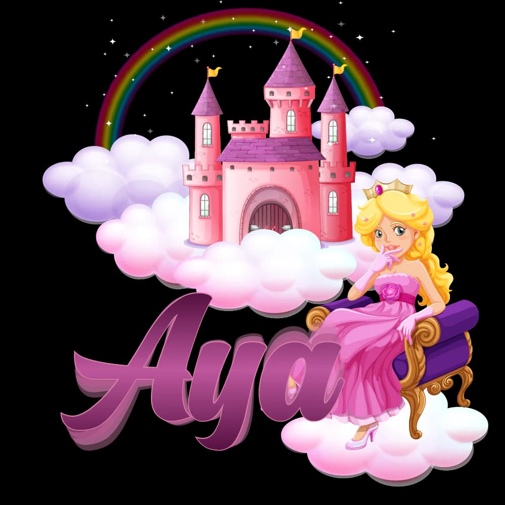 ملصق اسم باب غرفة الأطفال princess