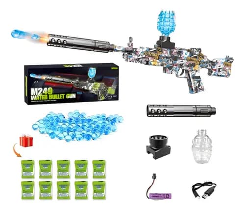لعبة رشاش كرات الجل الكهربائي (M249 Gel Ball Blaster)