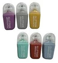 طقم اقلام تأشير باستيل عدد 6 Glitter Bestdi