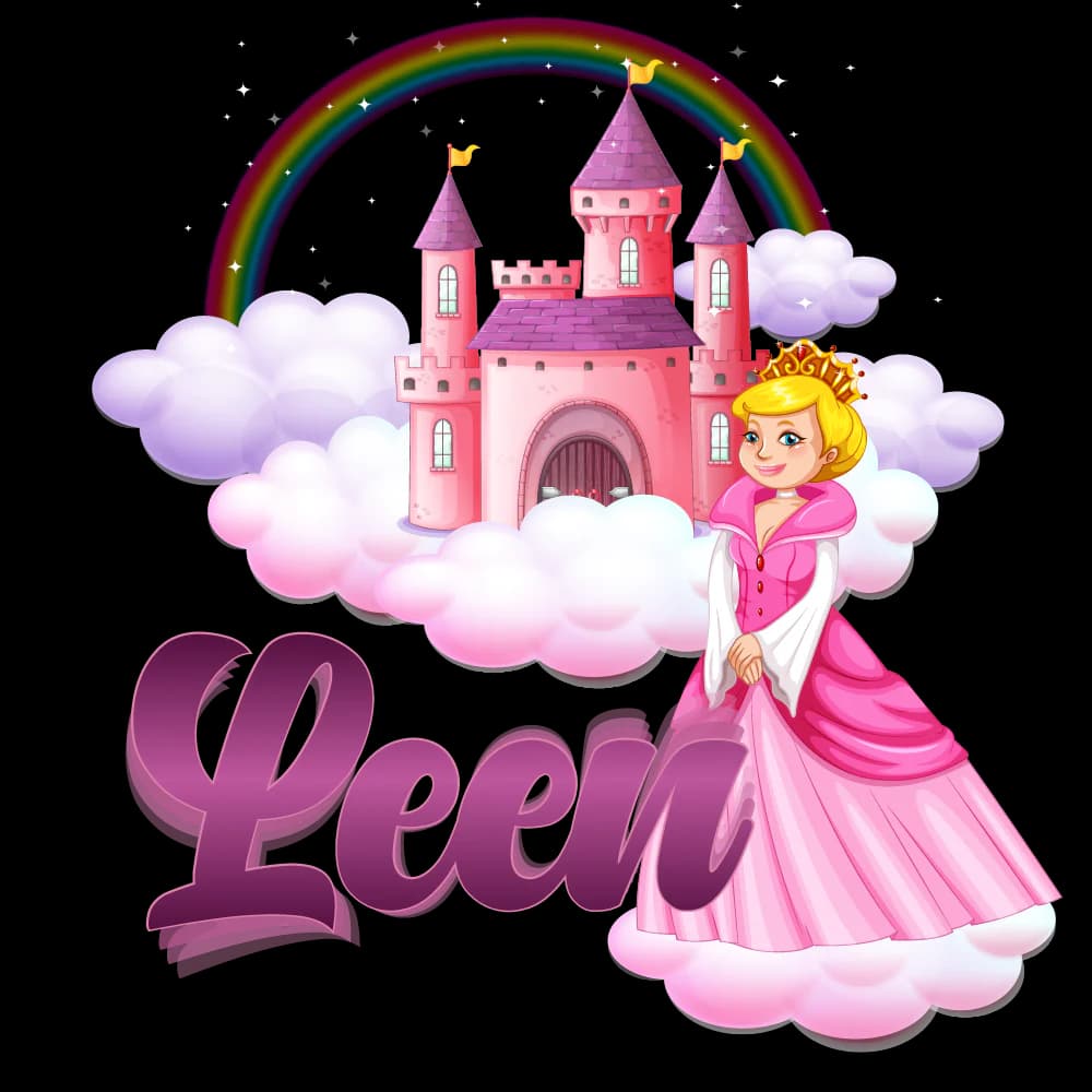 ملصق اسم باب غرفة الأطفال princess2