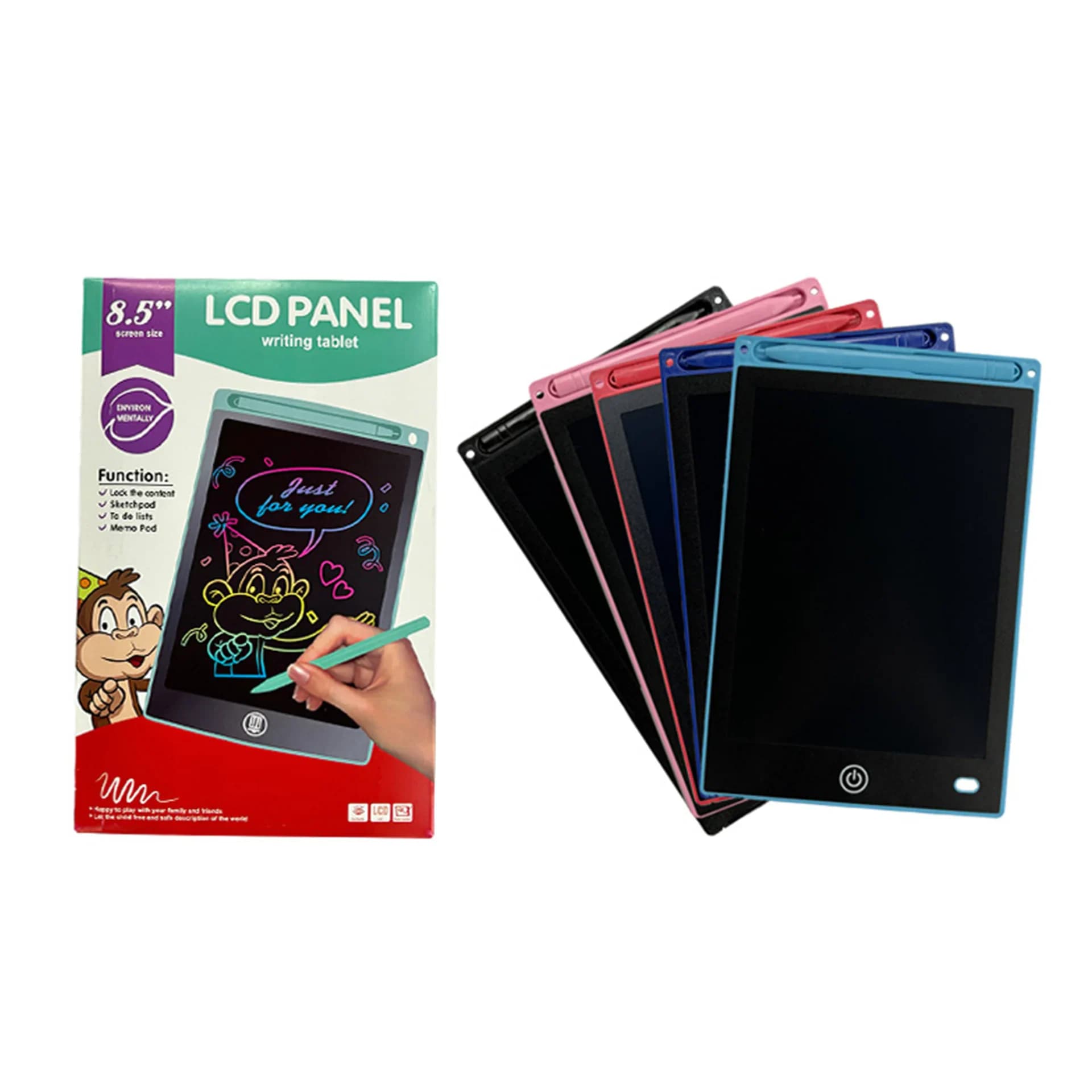 لوح كتابة إلكتروني بشاشة LCD ملونة