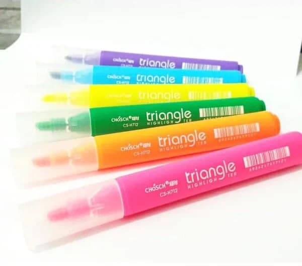 طقم اقلام تأشير باستيل عدد 6 Chosch CS-H712 Triangle