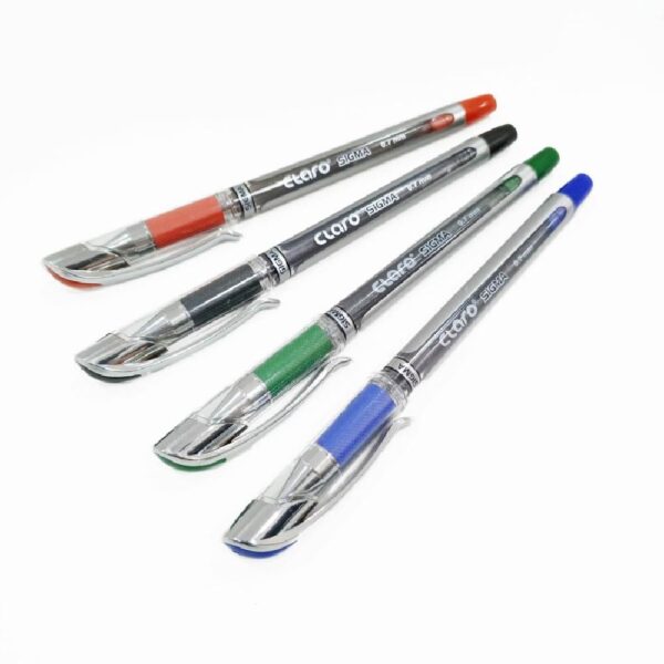 قلم حبر جاف قلم كلارو سيجما- أربعة ألوان مختلفة