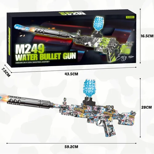 لعبة رشاش كرات الجل الكهربائي (M249 Gel Ball Blaster)