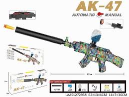 ندقية رشاش AK-47 كهربائية للعب (Gel Blaster)